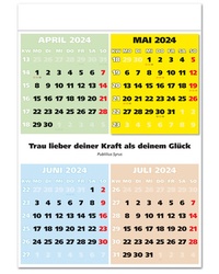 Abbildung von: IMPULS-4-Monatsspruch Kalender 2024 - Impuls-Kalender GmbH