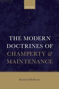 Abbildung von: The Modern Doctrines of Champerty and Maintenance - Oxford University Press