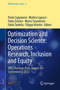 Cover: Optimization and Decision Science: Operations Research, Inclusion and Equity - Springer