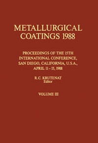 Abbildung von: Metallurgical Coatings 1988 - Elsevier