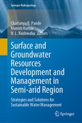 Cover: Surface and Groundwater Resources Development and Management in Semi-arid Region - Springer