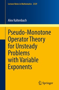 Abbildung von: Pseudo-Monotone Operator Theory for Unsteady Problems with Variable Exponents - Springer