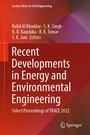 Cover: Recent Developments in Energy and Environmental Engineering - Springer