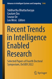 Enlarge image Cover: Recent Trends in Intelligence Enabled Research - Springer