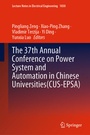 Cover: The 37th Annual Conference on Power System and Automation in Chinese Universities (CUS-EPSA) - Springer