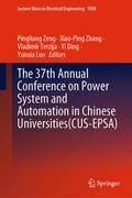 Cover: The 37th Annual Conference on Power System and Automation in Chinese Universities (CUS-EPSA) - Springer