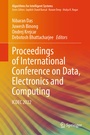 Cover: Proceedings of International Conference on Data, Electronics and Computing - Springer