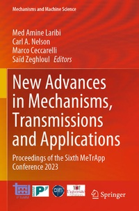 Enlarge image Cover: New Advances in Mechanisms, Transmissions and Applications - Springer