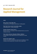 Cover: Research Journal for Applied Management - Jg. 3, Heft 1 - PubliQation