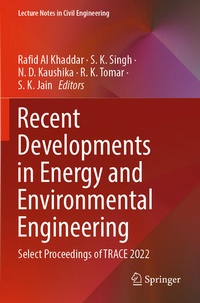 Enlarge image Cover: Recent Developments in Energy and Environmental Engineering - Springer