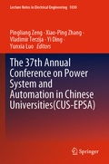 Cover: The 37th Annual Conference on Power System and Automation in Chinese Universities (CUS-EPSA) - Springer