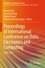 Cover: Proceedings of International Conference on Data, Electronics and Computing - Springer