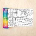 Cover: Rainbow Animals Mini Coloring Roll - Mudpuppy Press