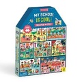 Cover: My School is Cool 100 Piece Puzzle House-shaped Puzzle - Mudpuppy Press