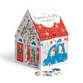 Cover: Christmas in the Village 500 Piece House Puzzle - Mudpuppy Press