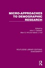 Cover: Micro-Approaches to Demographic Research - Routledge