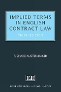 Bild: Implied Terms in English Contract Law - Edward Elgar Publishing