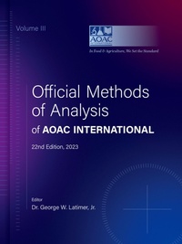 Abbildung von: Official Methods of Analysis of AOAC INTERNATIONAL - OUP eBook