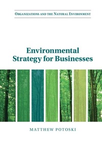 Abbildung von: Environmental Strategy for Businesses - Cambridge University Press