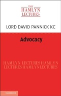 Cover: Advocacy - Cambridge University Press