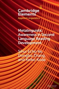 Abbildung von: Metalinguistic Awareness in Second Language Reading Development - Cambridge University Press