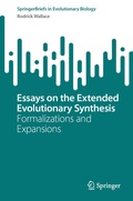 Cover: Essays on the Extended Evolutionary Synthesis - Springer