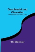Cover: Geschlecht und Charakter - ALPHA EDITION