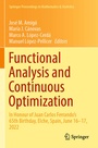 Cover: Functional Analysis and Continuous Optimization - Springer
