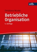 Cover: Betriebliche Organisation - UTB