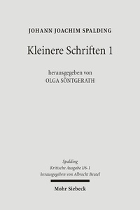 Abbildung von: Kritische Ausgabe - Mohr Siebeck