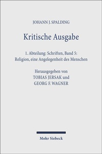 Abbildung von: Kritische Ausgabe - Mohr Siebeck
