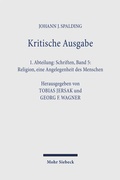 Cover: Kritische Ausgabe - Mohr Siebeck