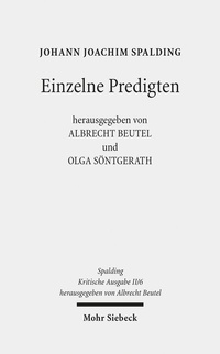 Abbildung von: Kritische Ausgabe - Mohr Siebeck
