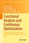 Cover: Functional Analysis and Continuous Optimization - Springer