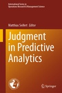 Cover: Judgment in Predictive Analytics - Springer