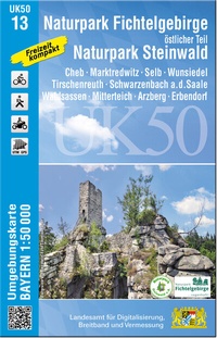 Abbildung von: UK50-13 Naturpark Fichtelgebirge, östlicher Teil, Naturpark Steinwald - Landesamt für Digitalisierung, Breitband und Vermessung, Bayern