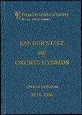 Cover: Sander's List of Orchid Hybrids 3 Year Addendum 2014-2016 - Royal Horticultural Society