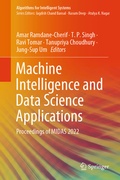 Cover: Machine Intelligence and Data Science Applications - Springer