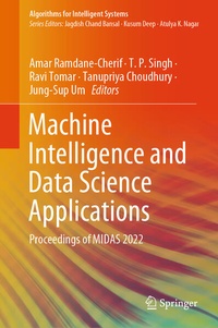 Enlarge image Cover: Machine Intelligence and Data Science Applications - Springer