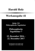 Cover: Philosophische Tageb&uuml;cher 41 - Bochumer Universit&auml;tsverlag Westdeutscher Universit&auml;tsverlag