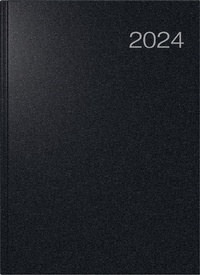 Abbildung von: rido/idé 7027503904 Tageskalender Buchkalender 2024 Modell Conform 1 Seite = 1 Tag Blattgröße 21 x 29,1 cm A4 Balacron-Einband schwarz - Baier & Schneider