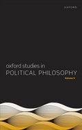 Cover: Oxford Studies in Political Philosophy Volume 9 - OUP eBook