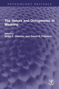 Abbildung von: The Nature and Ontogenesis of Meaning - Routledge