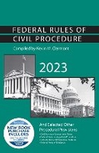 Abbildung von: Federal Rules of Civil Procedure and Selected Other Procedural Provisions, 2023 - West Academic Press