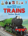 Cover: Build Your Own Trains Sticker Book - Usborne Publishing Ltd