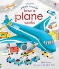Cover: Peek Inside How a Plane Works - Usborne Publishing Ltd