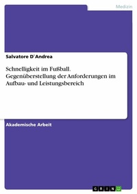 Abbildung von: Schnelligkeit im Fußball. Gegenüberstellung der Anforderungen im Aufbau- und Leistungsbereich - GRIN Verlag