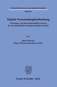 Abbildung von: Digitale Versammlungsbeobachtung. - Duncker & Humblot