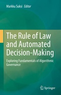 Cover: The Rule of Law and Automated Decision-Making - Springer