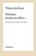 Cover: Hommes, encore un effort. - Diaphanes